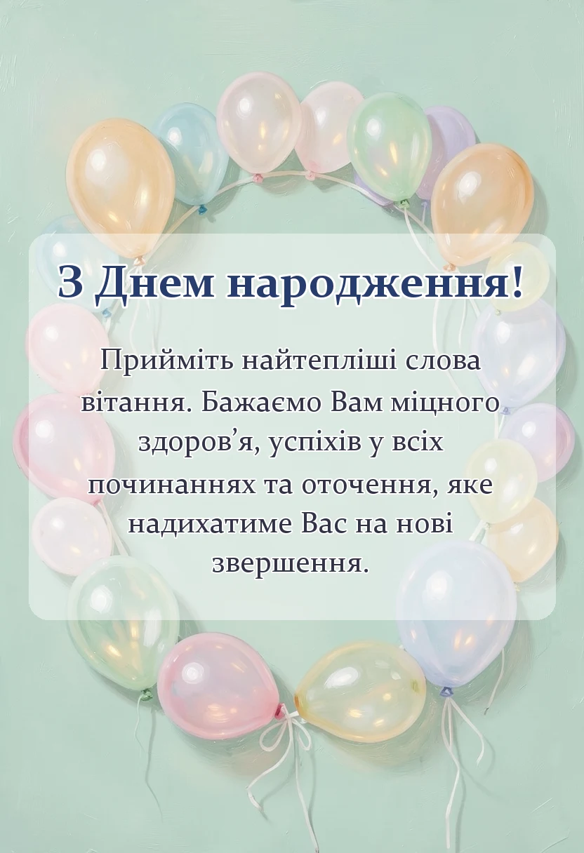 святкова картинка: привітання для дівчинки