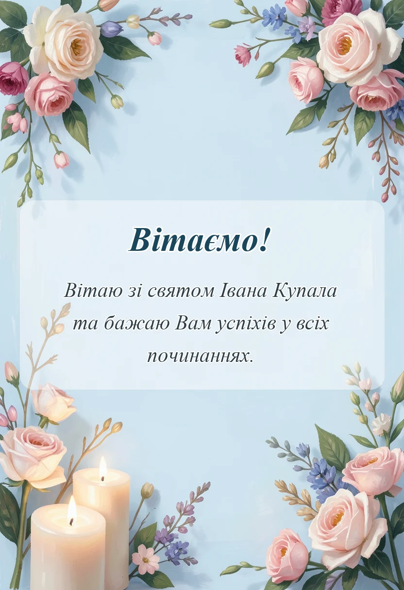 листівка з побажанням - картинки з івана купала