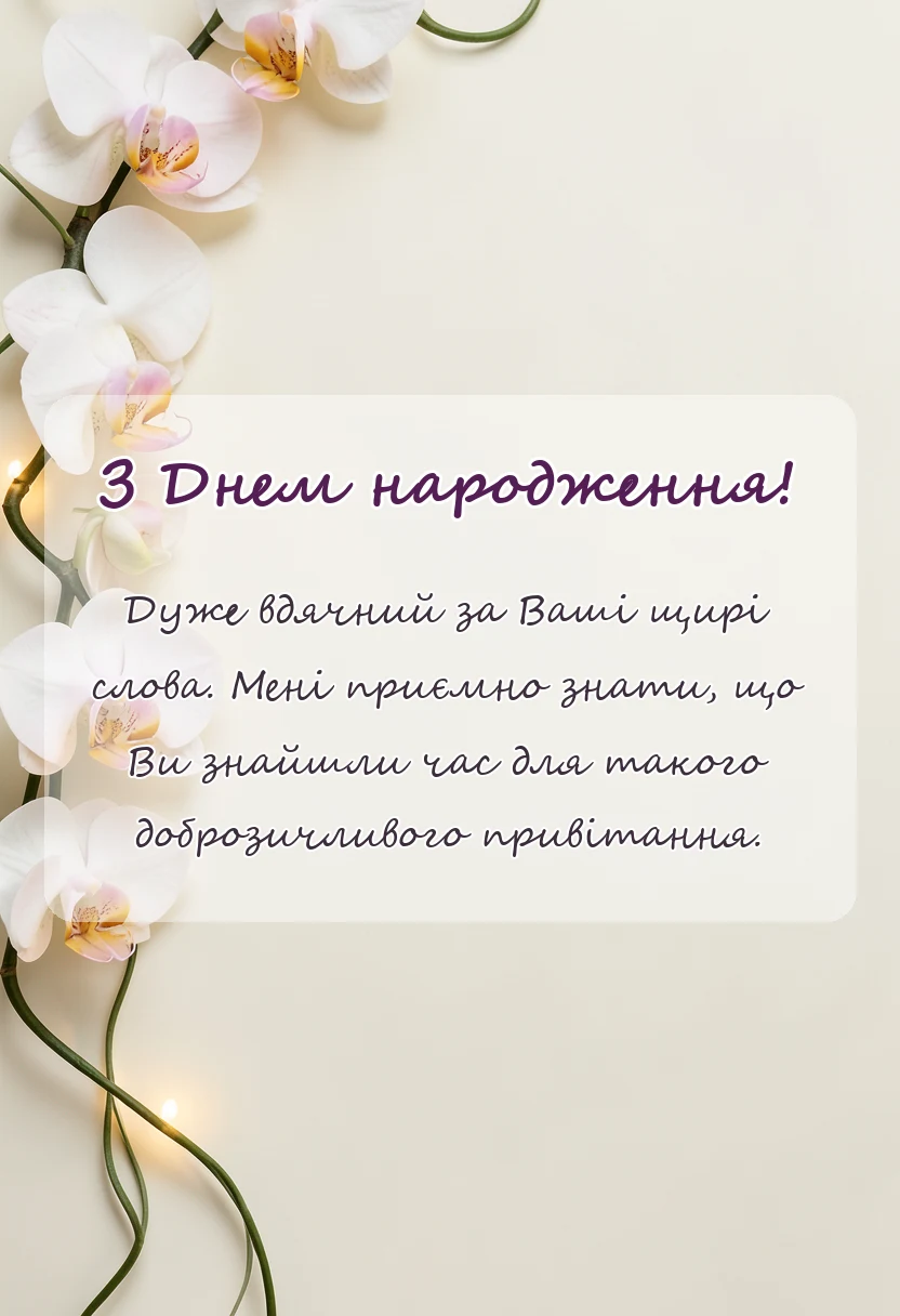 вітальна листівка - дякую за привітання картинки та листівки у відповідь