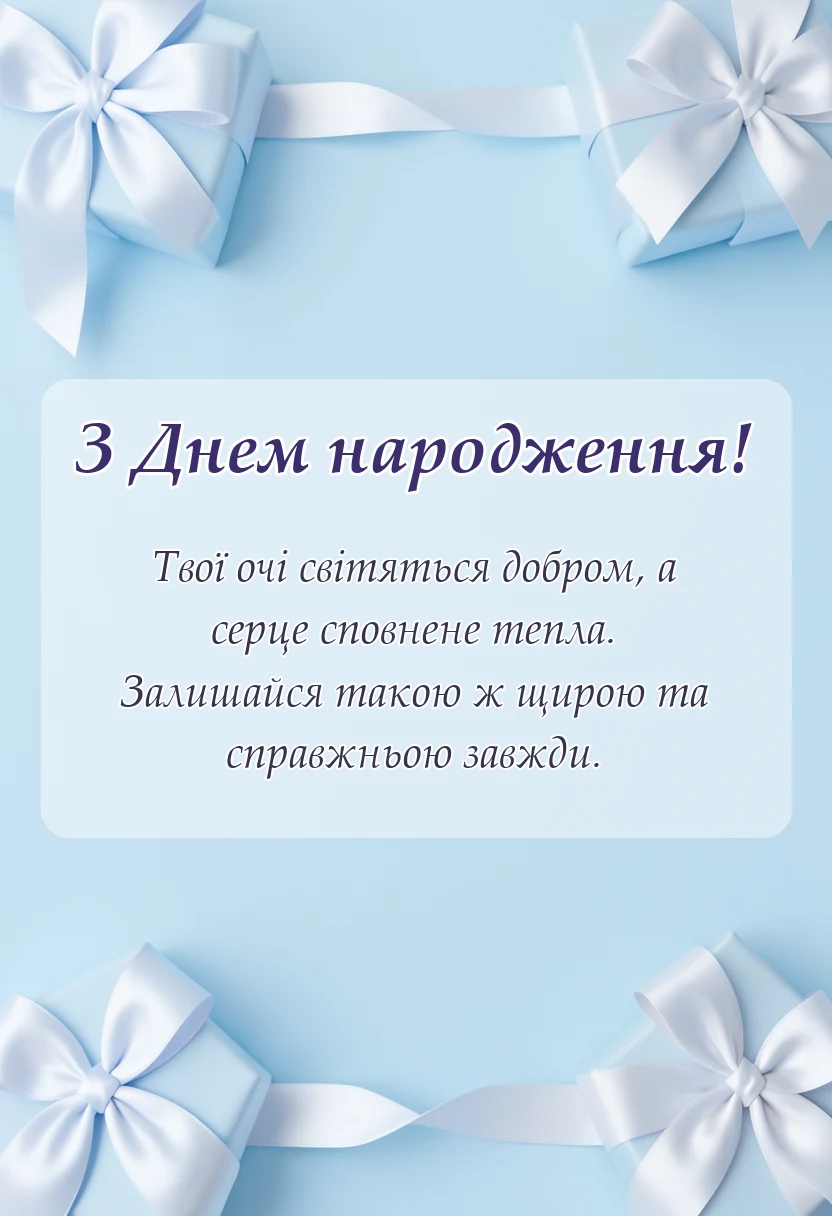 унікальна листівка - привітання для дівчинки