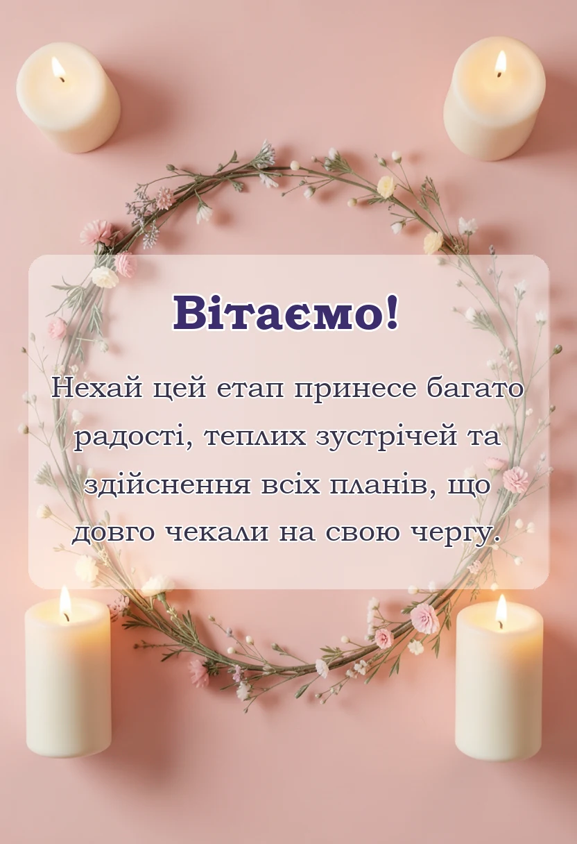 красива листівка: привітання з виходом на пенсію