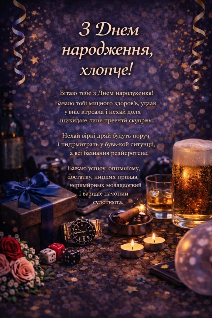 Привітання з днем народження хлопцю підлітку