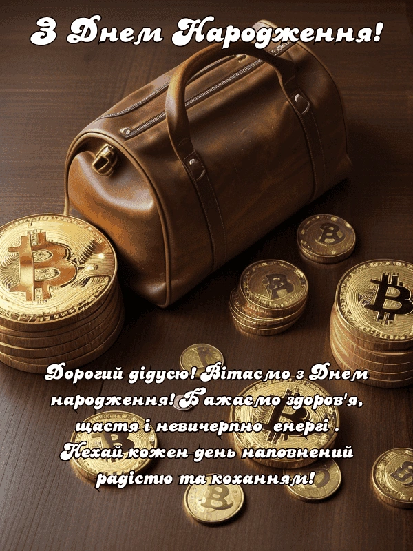 З Днем народження! Дідусю, вітаємо з днем народження!
